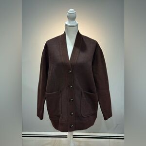 Brown Ann Taylor Knit Shacket Size S NWT